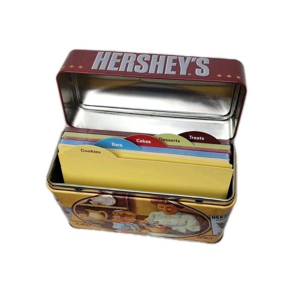Hershey's Keepsake Recipe Tin with Recipe Cards 2012 Collector's Hershey Sets - Picture 3 of 10